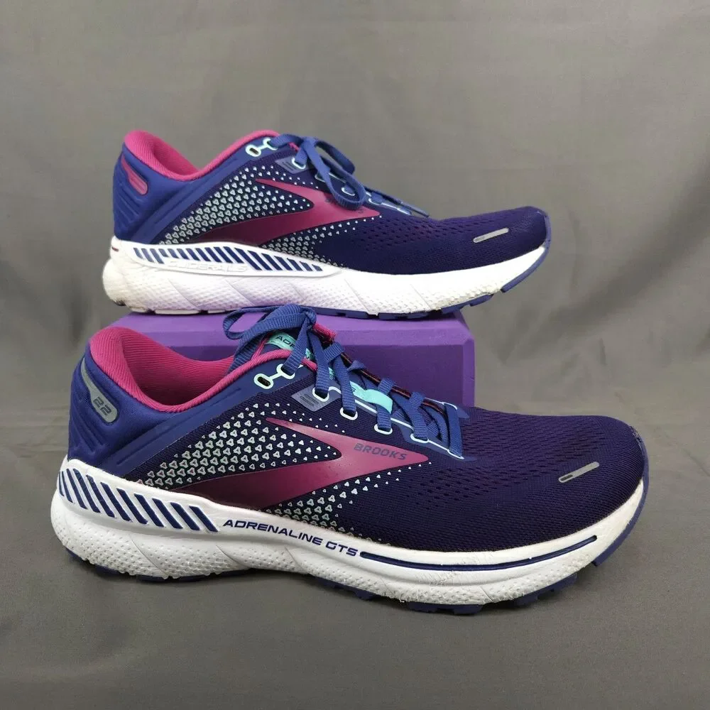 Brooks Adrenaline GTS 22 Shoes Women Size 10.5 1203531B403 Purple Running
